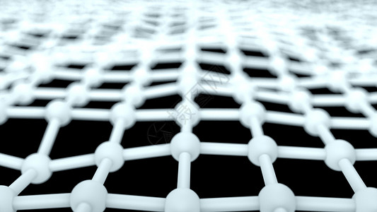网建设素材网络原子模型表面近视商业或科学概念3D生成的计算机背景网络3D生成的背景设计图片