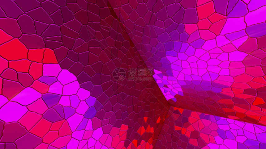 计算机生成迪斯科马赛克背景3D提供带有多彩马赛克壁的封闭空间计算机生成了马赛克背景提供带有多彩马赛克墙的封闭空间图片