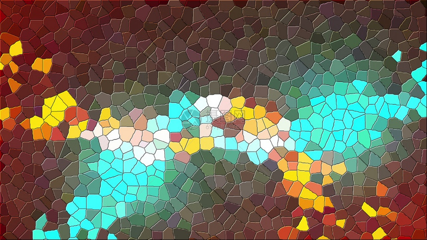 计算机生成了抽象背景3D转换多种形状的颜色组合转换图片