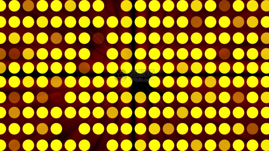 计算机产生明亮的防洪灯背景有金光环形颗粒3个迪斯科屏幕的3个投影计算机产生明亮的防洪灯背景有圆粒子和金光3个迪斯科背景的3个投影图片