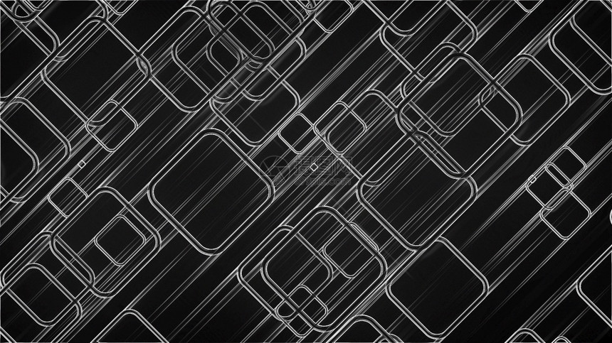 抽象辉光正方形和线条计算机生成web背景的三维渲染抽象发光正方形和线的三维渲染计算机生成的web背景图片