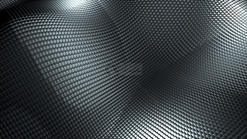 Wavy金属网3d的概要背景使现代冲浪形成计算机Wavy金属网3d的络背景使现代冲浪形成计算机图片