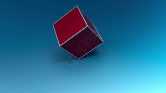 3d抽象几何背景粉红色立方体旋转计算机生成抽象几何背景计算机生成背景图片
