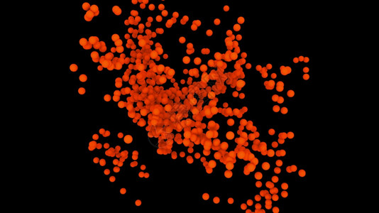 球体的混沌聚散三维渲染计算机生成的抽象背景空间中有许多小的圆形粒子球体的混沌聚散三维渲染计算机生成的抽象背景空间中的小圆形粒子背景图片