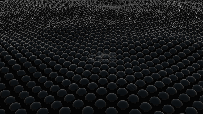 许多黑球的维表面3D提供现代背景计算机生成许多黑色球的维表面提供现代背景计算机生成图片