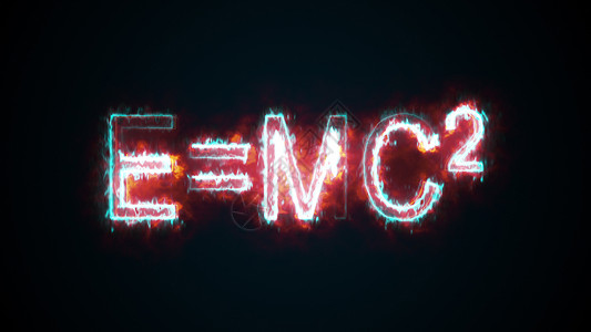 刻录Emc2mc计算机生成3d翻译AlbertEinsteins物理公式科学图形背景导入Einnes背景图片