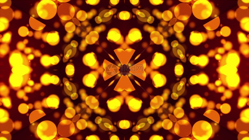 计算机从金质粒子中生成了美丽的抽象背景Kaleidoscope转换成向日葵种子3D转化成向日葵种子计算机从金质粒子中生成了抽象背图片