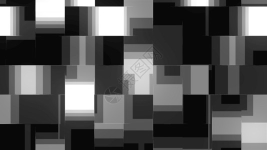 计算机生成了抽象技术背景3D生成了黑白方形的聚变效果生成了黑白方形的聚变效果背景图片