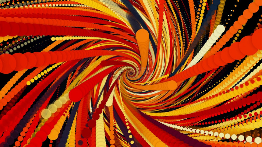 计算机生成了由多色线和粒子组成的螺旋烟花3D抽象背景的翻版由多色线和粒子组成的螺旋烟火计算机生成的抽象背景翻版图片