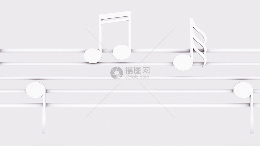 音乐线上的笔记pomputer生成3d将经典背景与cecker一起转换音乐线上的笔记计算机生成一起图片