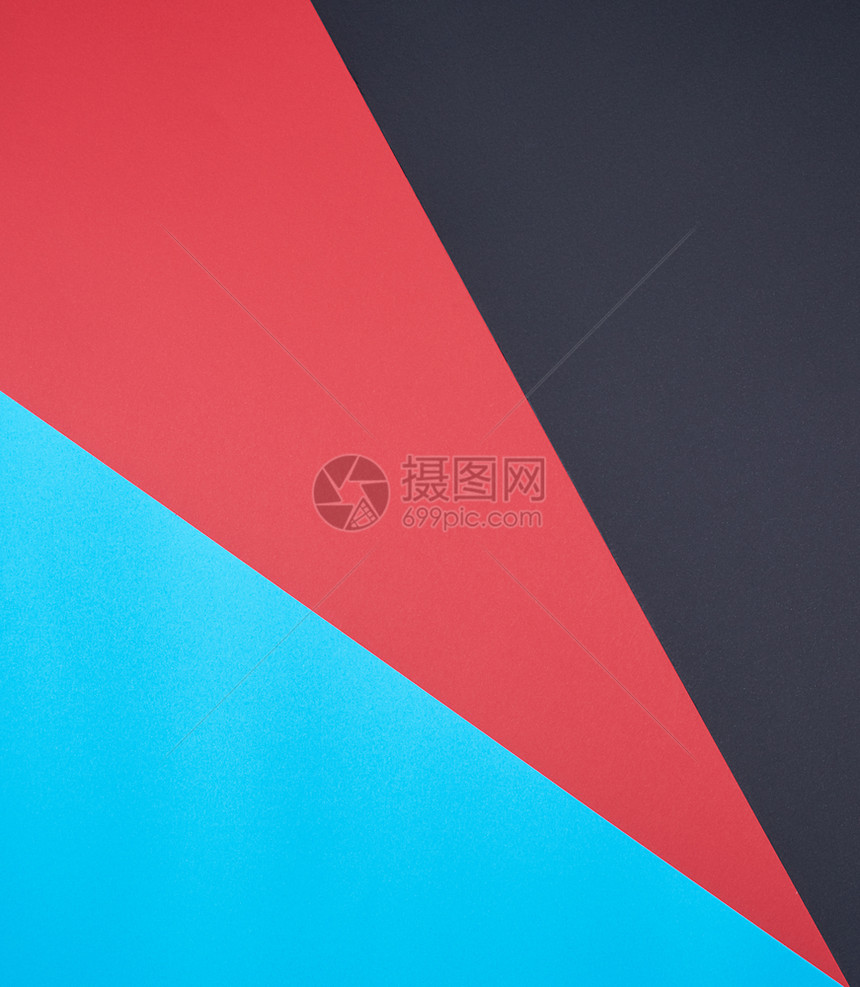 多彩纸黑色红和青完整框架的抽象背景图片