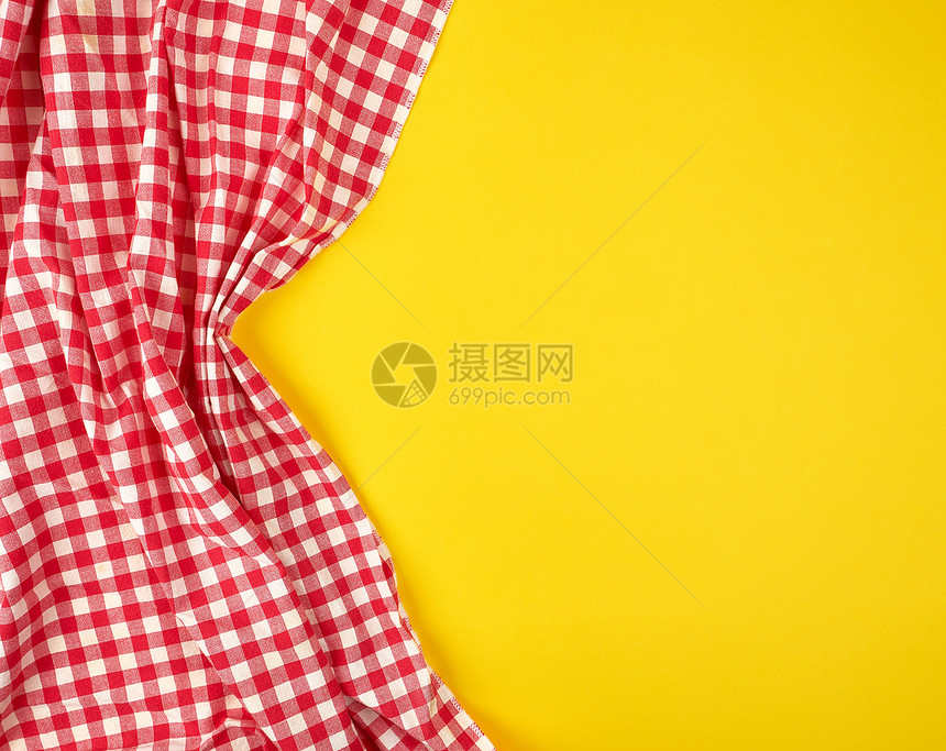 黄色背景明亮野餐复制空间图片