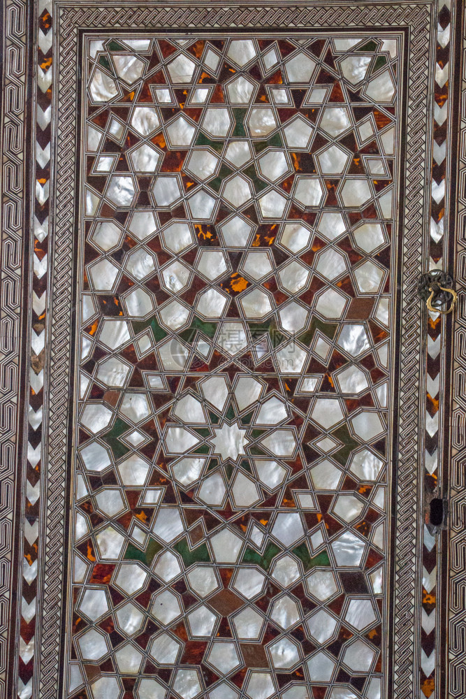 珍珠之母内饰的奥托曼艺术范例图片