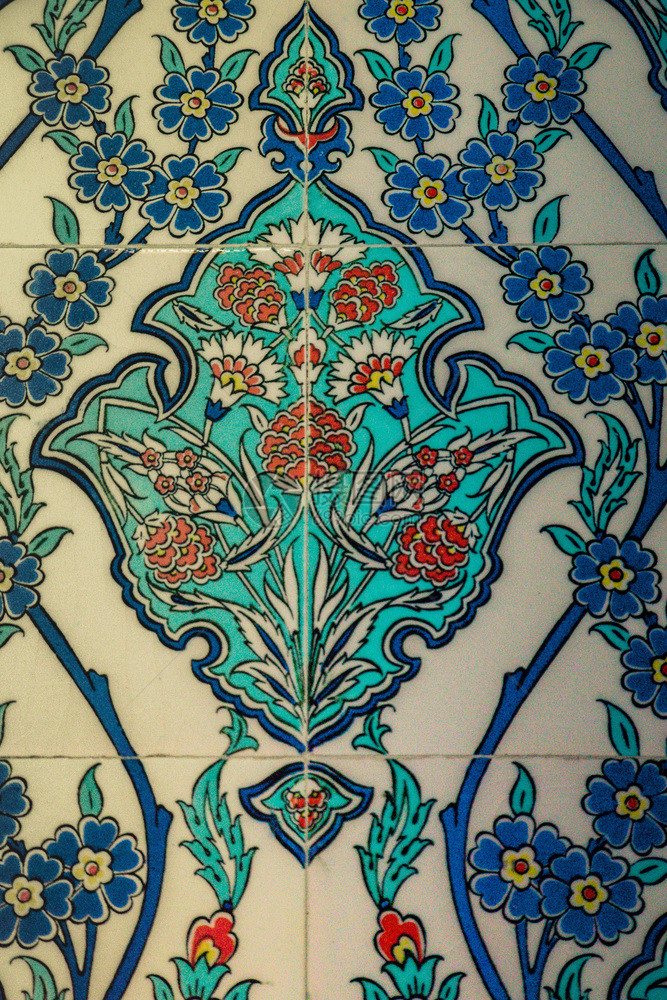 土制瓷砖有花卉形态图片