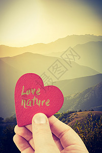 心形与爱自然图片