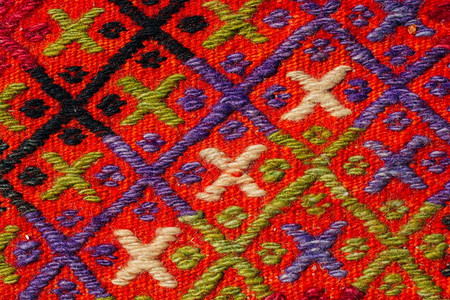 土耳其传统手制作地毯和背景图片
