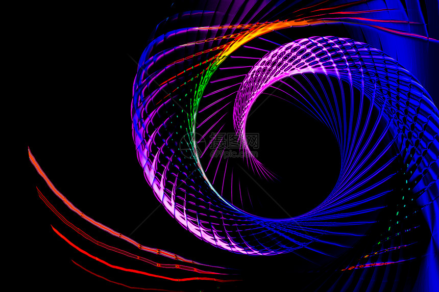 色彩多的螺旋线背景模式图片