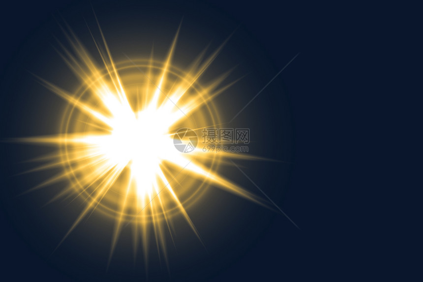 抽象的太阳在数字镜头耀斑背景下爆发图片