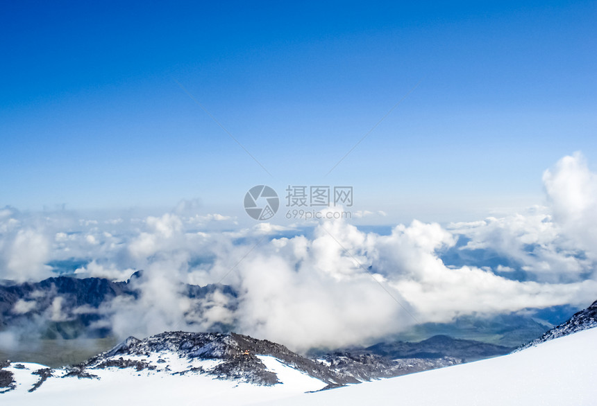 雪山景观山上有雪山地景观雪山景观山上有雪洛杉矶山图片