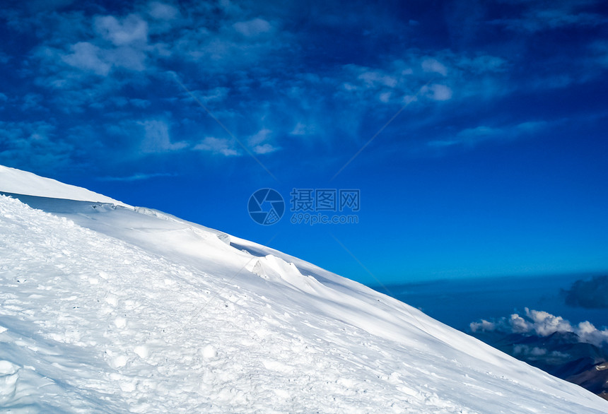 洛杉矶的雪山景观图片