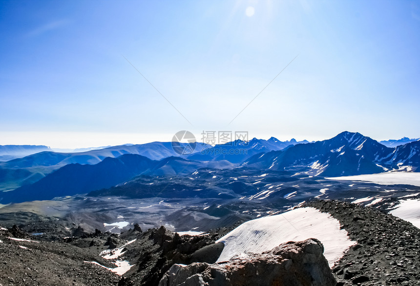 雪山景观山上有雪山地景观雪山景观山上有雪洛杉矶山图片