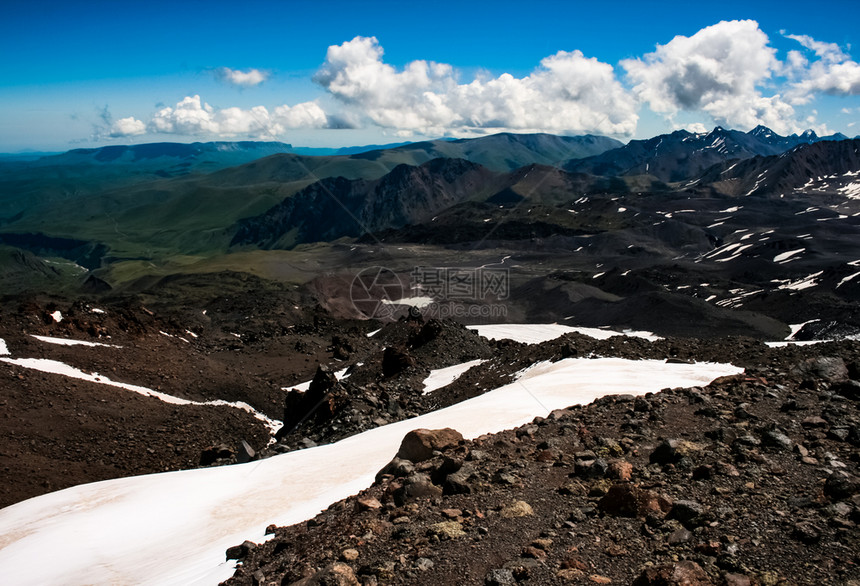 雪山景观山上有雪山地景观雪山景观山上有雪洛杉矶山图片