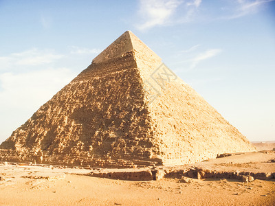 埃及的吸引力金字塔骆驼和废墟埃及的大金字塔旅行的照片骆驼和废墟背景图片