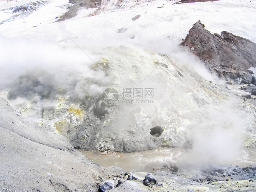 堪察卡的自然质堪察卡半岛的景观和光辉象堪察卡的观山脉和堪察卡火图片