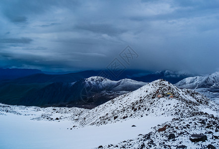 雪山景观山上有雪山地景观雪山景观山上有雪洛杉矶山高清图片