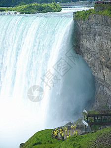 马蹄形瀑布加拿大尼亚拉瀑布2014年7月日尼亚加拉瀑布河瀑布综合集背景