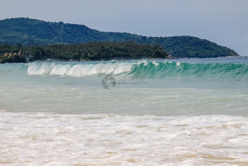 泰国普吉岛的海滩和岸线图片