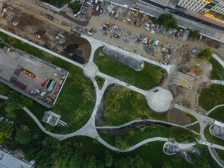 莫斯科市的顶端景色城市的建筑道路和其他基础设施从上面看城市景色从上面看城市景色图片