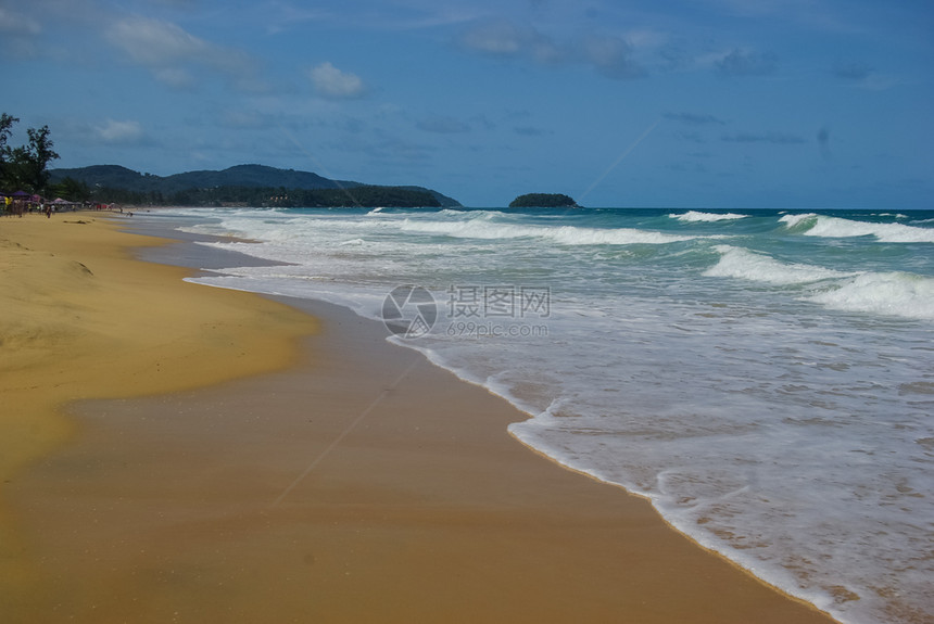 泰国的海滩岸线泰国的滩岸图片