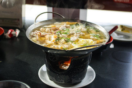 海鲜汤饭厅的八爪鱼汤图片