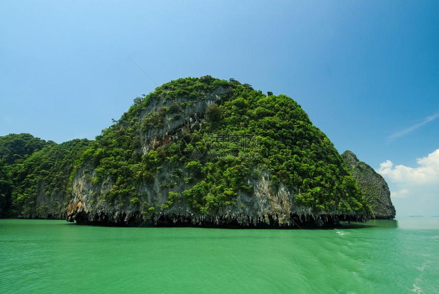 泰国海岸森林悬崖和海湾泰国岸森林悬崖和海湾图片