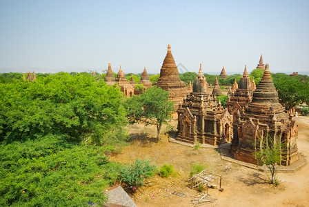 土主庙缅甸巴根Bagan2017年月3日佛教宗建筑金庙巴根GoldentemplesBagan佛教宗建筑缅甸仰光SwetawMyatb背景