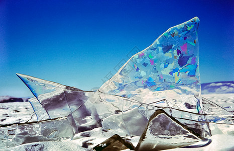 舷外贝加尔湖淡水冰块冻贝加尔湖冬季面冰雪贝加尔湖大自然的美丽贝加尔湖淡水冰块冻背景