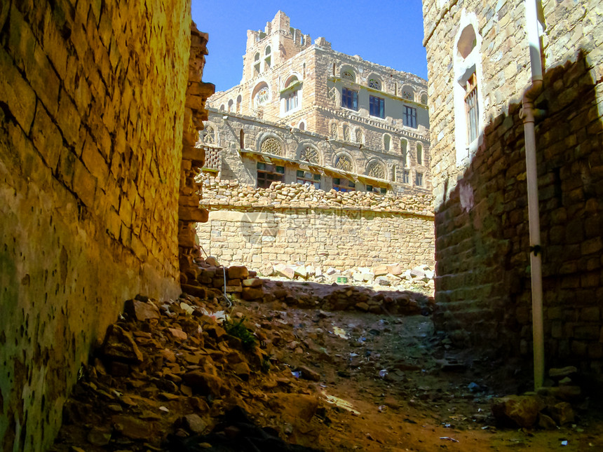 也门街道的小巷图片