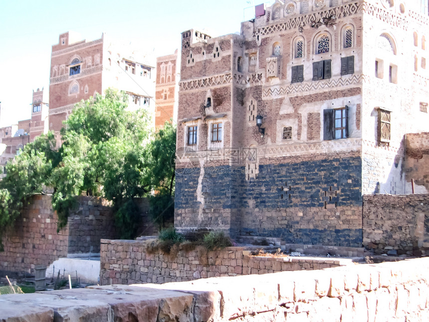 白天也门的景点图像图片