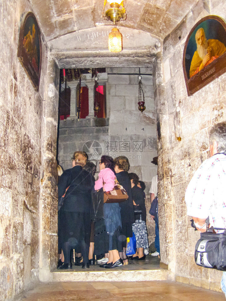 耶路撒冷以色列2013年5月日耶路撒冷城堂的内地建筑物壁画和装饰品的内部耶路撒冷城堂的内地图片