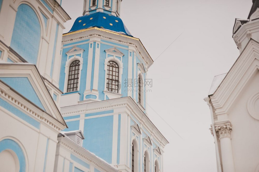 教堂建筑的元素教堂建筑的蓝白面孔84图片
