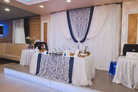 婚礼庆典上装饰的布桌婚礼主804背景图片