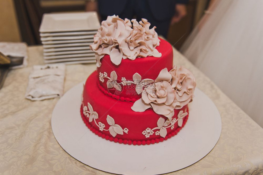 红蛋糕和米花5941图片