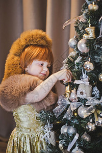 孩子挂圣诞玩具红头发女孩挂圣诞玩具450图片