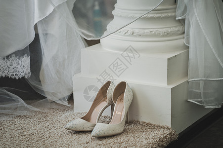 婚礼前的新娘鞋432图片