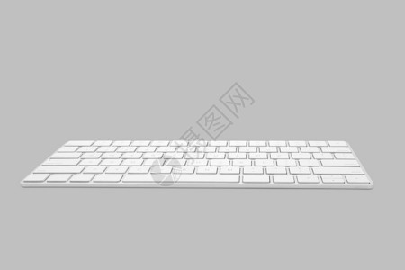 进入之内灰色在白色背景上孤立的键盘计算机附属和设备电子技术数码设计图片