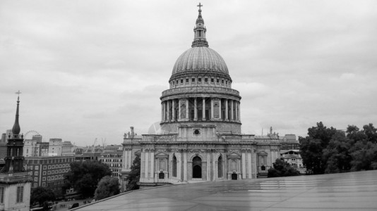 伦敦圣保罗教堂英国伦敦黑人和白圣保罗教堂黑人和白图片