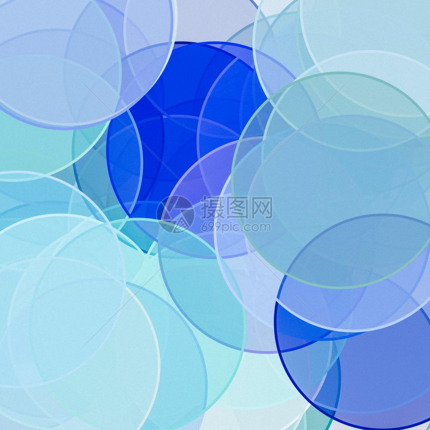 以圆为背景的抽象微量蓝色图示纹理的抽象蓝色图示背景图片