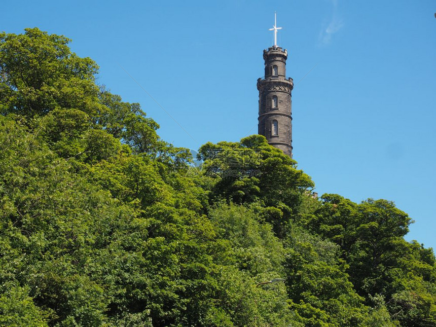 联合王国爱丁堡卡尔顿山上的纳逊纪念碑图片