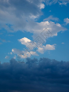 蓝色天空有云作为背景用蓝色天空有云层背景背景图片